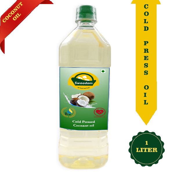 Swaadam Cold Pressed coconut oil, for Cooking, Style : Natural