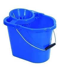 Rectangular Non Polished HDPE mop buckets, for Domestic, Pattern : Plain