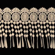 Cotton Embroidered Fringe Lace, Length : 12inch, 18inch, 24inch, 36inch, 48inch, 6inch