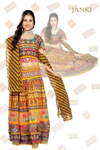 Janki Ladies Cotton Chaniya Choli, Size : M, XL