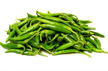 fresh green chilli