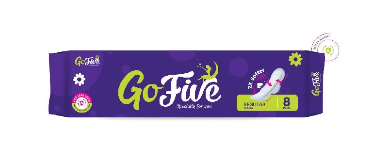 GoFive Regular 2x Softer Sanitary Pad, Style : Disposable