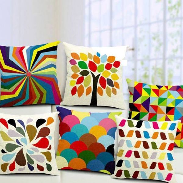 Rectangular Cotton Printed Cushion, for Bed, Chairs, Sofa, Style : Dobby, Jacquard, Plain, Twill