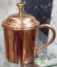 Copper Cup with Lid