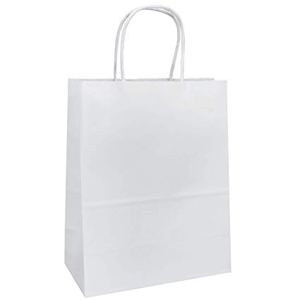 White Paper Bags, for Gift Packaging, Size : 12x10inch, 14x10inch
