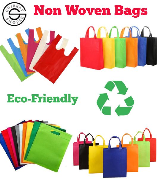 Rectangular Green Non Woven Bags Pattern  Plain Carry Capacity  5kg at  Rs 15  Piece in Kolkata