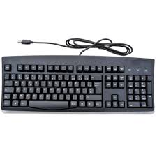 Dell Wired ABS Plastic USB Computer Keyboard, for Laptops, Color : Black, Creamy, Silver, White