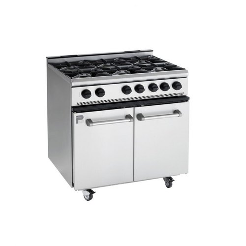 Stainless Steel Polished 7 Burner Gas Range, Feature : Durable