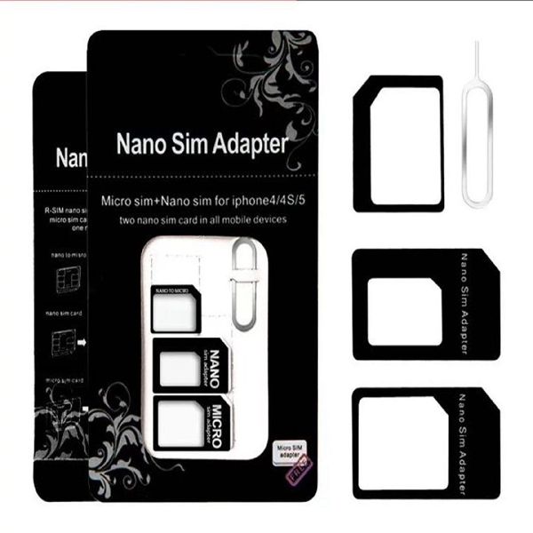 SIM Card Adapter, Color : Black