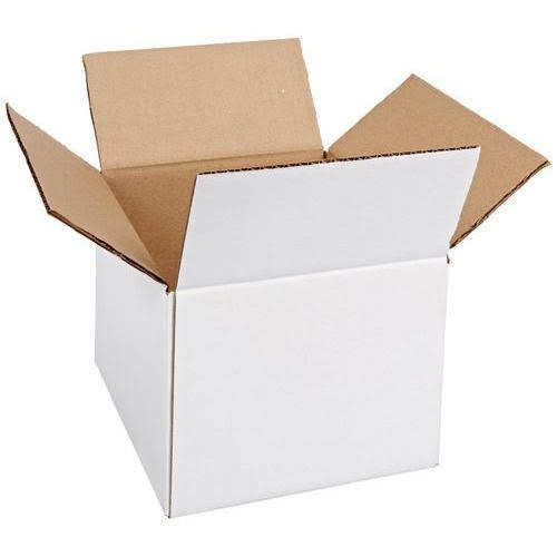 3 Ply White Corrugated Box, for Food Packaging, Shipping, Feature : High Strength, Lightweight