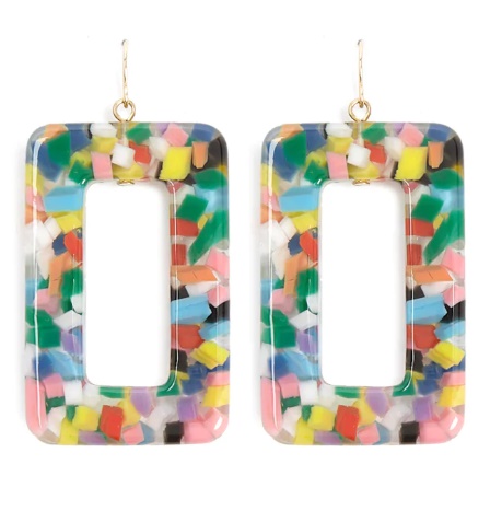 Polished Multicolor Drop Earrings, Style : Antique