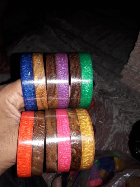 Printed Stylish Wooden Bangles, Feature : Finely Finished, Scratch Resistant