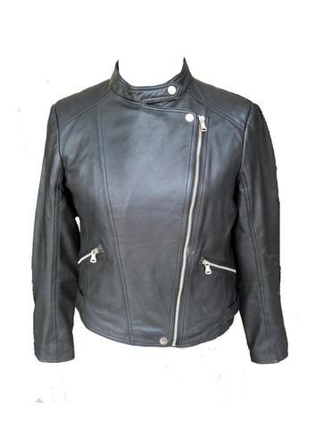 Plain Ladies Black Leather Jacket, Size : Small, Medium, Large, Xl