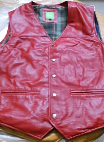 Plain Ladies Leather Waistcoat, Size : M, XL, XXL