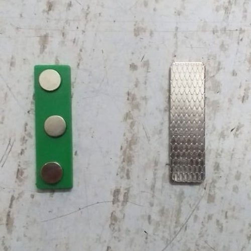 Rectangle Neodymium Badge Magnet, Pattern : Plain