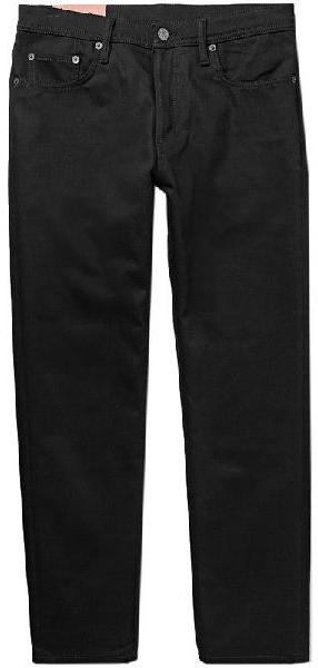 Mens Black Denim Jeans, for Color Fade Proof, Pattern : Plain