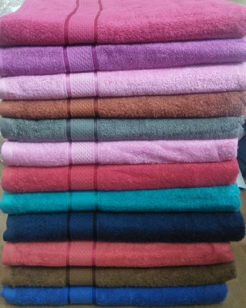 Rectangle Cotton Bath Towels, for Bathroom, Size : 70*140cm