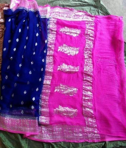 Banarasi Georgette Saree, Saree Length : 6 m (with blouse piece)