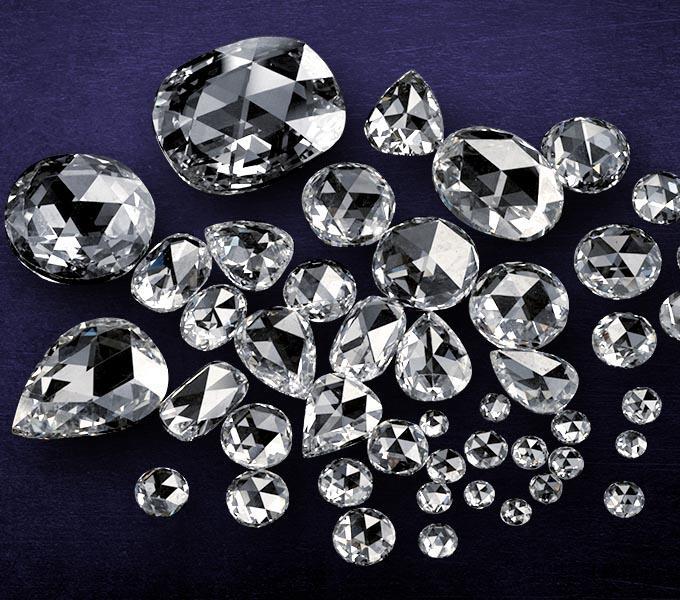 Polished Rose Cut Loose Diamonds, for Jewellery Use, Size : 0-10mm