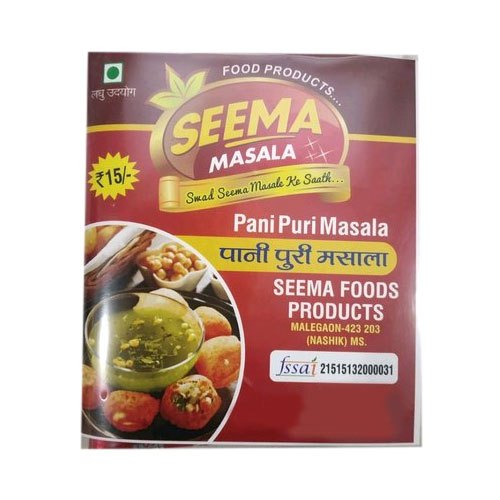 Pani puri masala, Packaging Size : 25 g