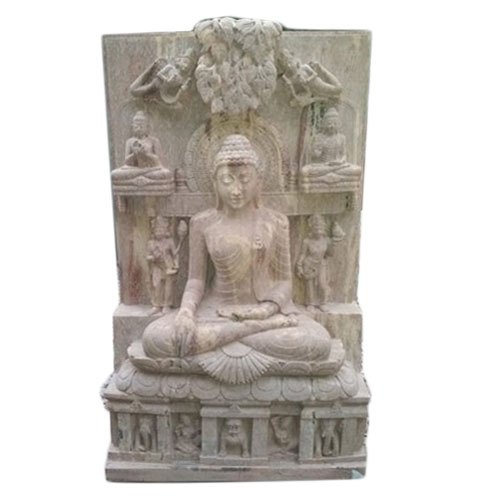 4 Feet Sandstone Buddha Statue, for Home, Office, Etc., Style : Antique