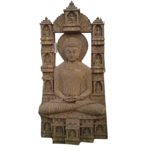 6 Feet Sandstone Buddha Statue, for Home, Office, Etc., Style : Antique