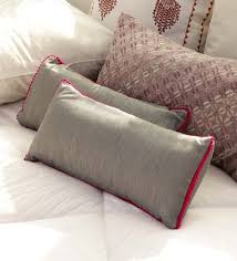 Rectangular Cotton Cushion Set, for Bed, Chairs, Sofa, Style : Dobby, Jacquard, Plain