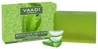 VAADI Aloe Vera Soap, for Creamy, Light Green, Packaging Type : Paper Cover, Plastic Packet