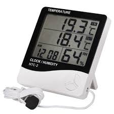 Glass Analog Battery Digital Hygrometer, for Home Use, Lab Use, Medical Use, Feature : Anti Bacterial
