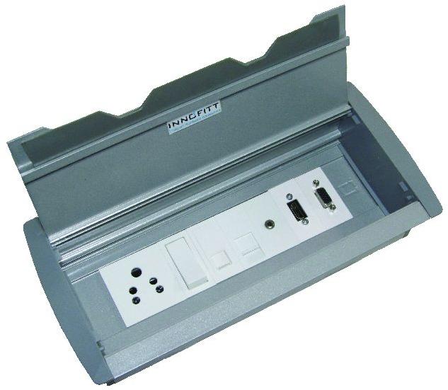 Metallic Grey Metal Desk-top Flip top Box, for Industrial Use