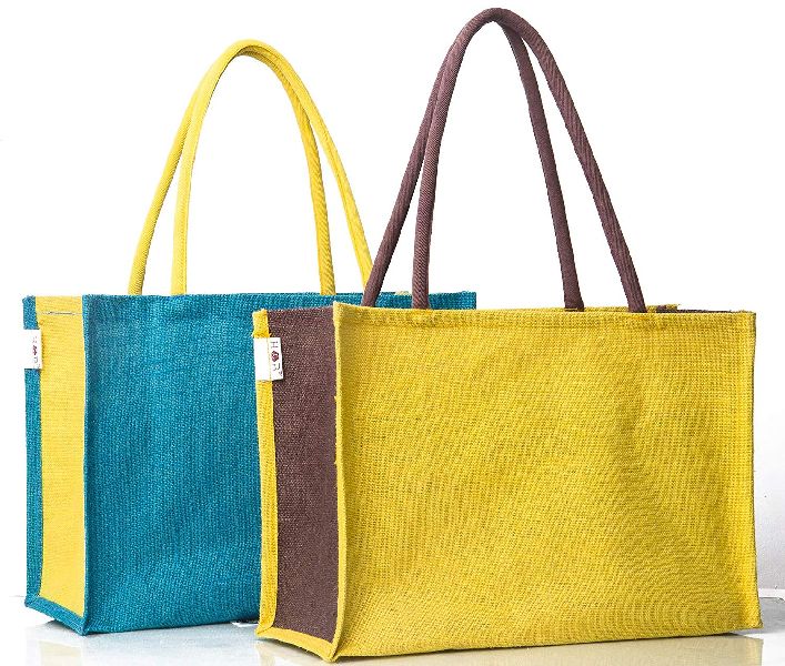 Plain Jute Shopping Bags, Style : Casual