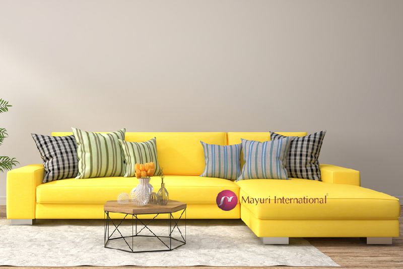 SFS049 L Shape Fabric Sofa at best price INR 34,650 / Piece in