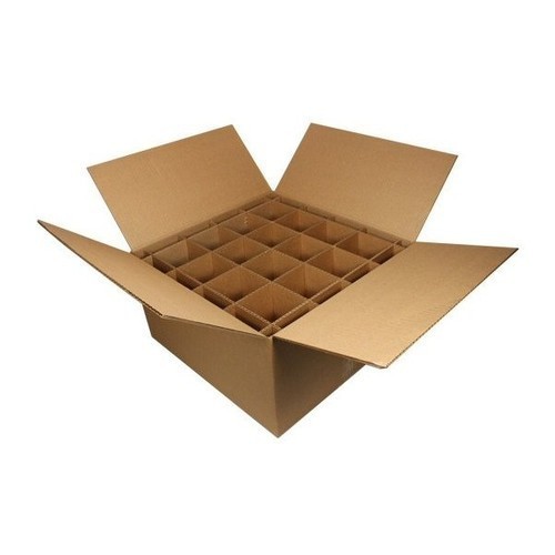 Plain Corrugated Partition Box, Color : Brown