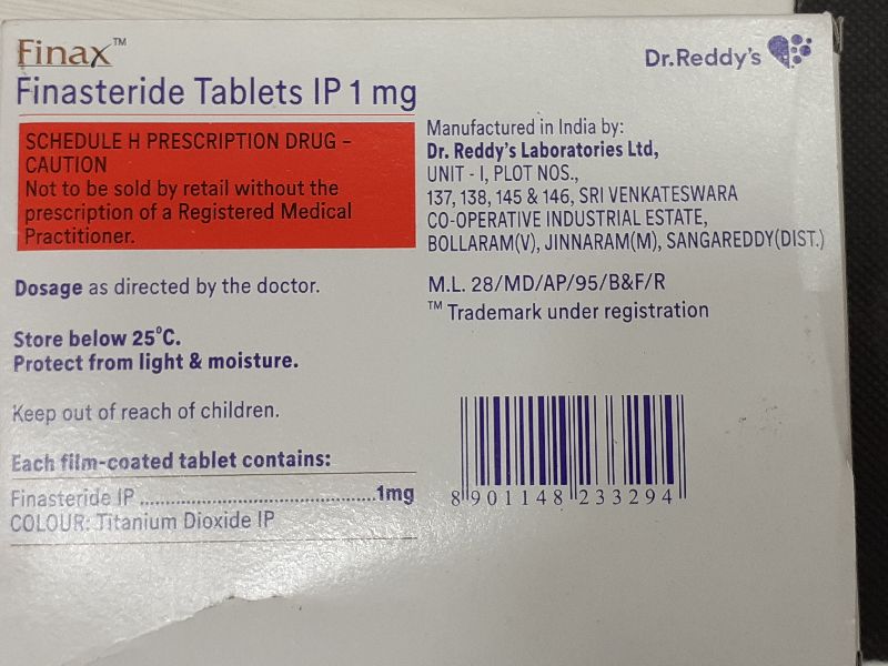 Finasteride Tablets IP 1mg at Rs 250/strip, Finpecia Tablet in Nagpur
