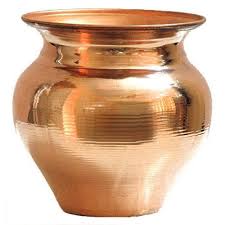 Polished Copper Lota, for Pooja, Storage Capacity : 1ltr, 200ml, 500ml, 750ml