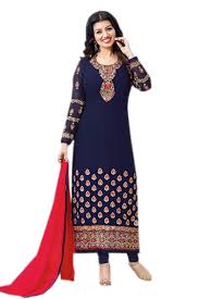Embroidered Chiffon ladies suit, Technics : Attractive Pattern, Handloom, Washed, Yarn Dyed