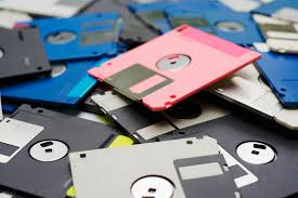 Plastic floppy disk, for Date Storage, Color : Grey, White