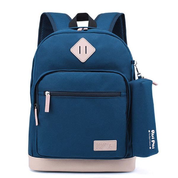 Cartoon Printed Cotton school bag, Style : Backpack
