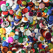 Non Polished PVC Rainbow Sequins, for Decoration Use, Hand Embroidery, Handwork, Making Jewellery