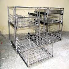 Non Polished Stainless Steel kitchen Trolleys, for Putting Utensils, Feature : Anti Corrosive, Durable