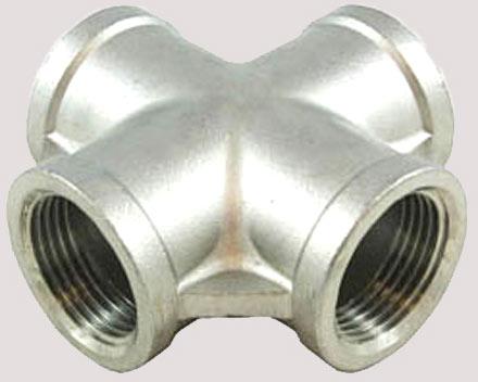 STAINLESS STEEL 904 THREADED CROSS TEE, for Construction, Industrial, Feature : Excellent Quality, Fine Finishing