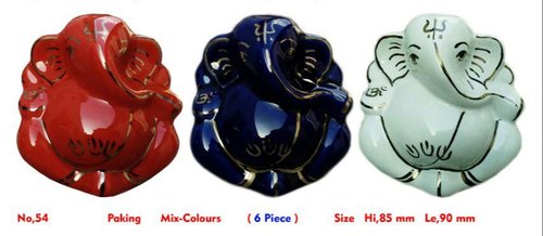 Glossy Finish Marble Colored Ganesh Statue, Size : Multisizes