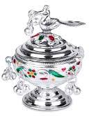 Non-Polished silver kumkum box, for Gift, Storage, Feature : Durable, Dust-Proof, Fine Finished, Glossy Look