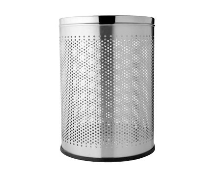Round Stainless Steel Perforated Dustbin, for Waist Storage, Capacity : 10-20ltr
