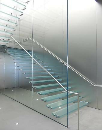  Glass staircase, Color : Transparent