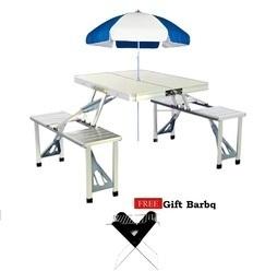 Non Polished Aluminum Portable Picnic Table, Feature : Eco-Friendly, Rust Resistance, Stylish Look