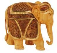 Plain Hemlock Wood Antique Elephant, Packaging Type : Carton Box, Paper Box, Thermocol Box