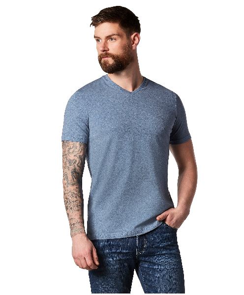 Plain Cotton Mens V-Neck T-Shirt, Occasion : Casual Wear