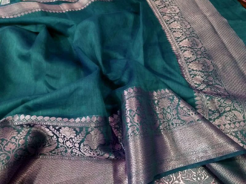 Banarasi Pure Linen Handloom Saree
