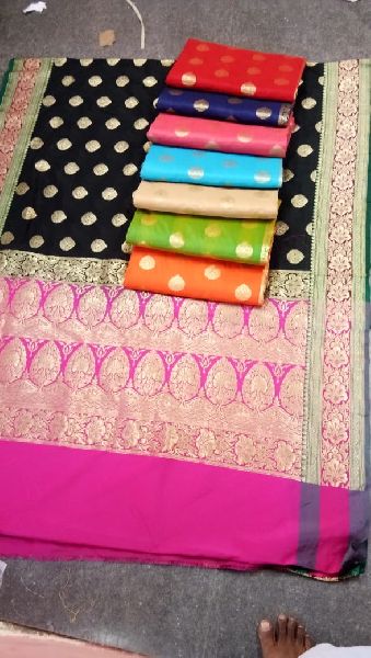 Banarasi Semi Katan Silk Traditonal Sarees